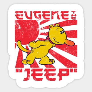 Eugene The Jeep Retro Japanese Popeye Sticker